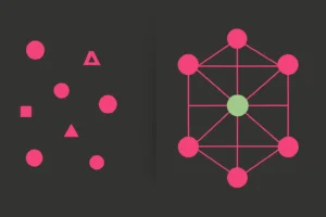 AI SEO success story showing semantic architecture transformation diagram for Contentifai case study